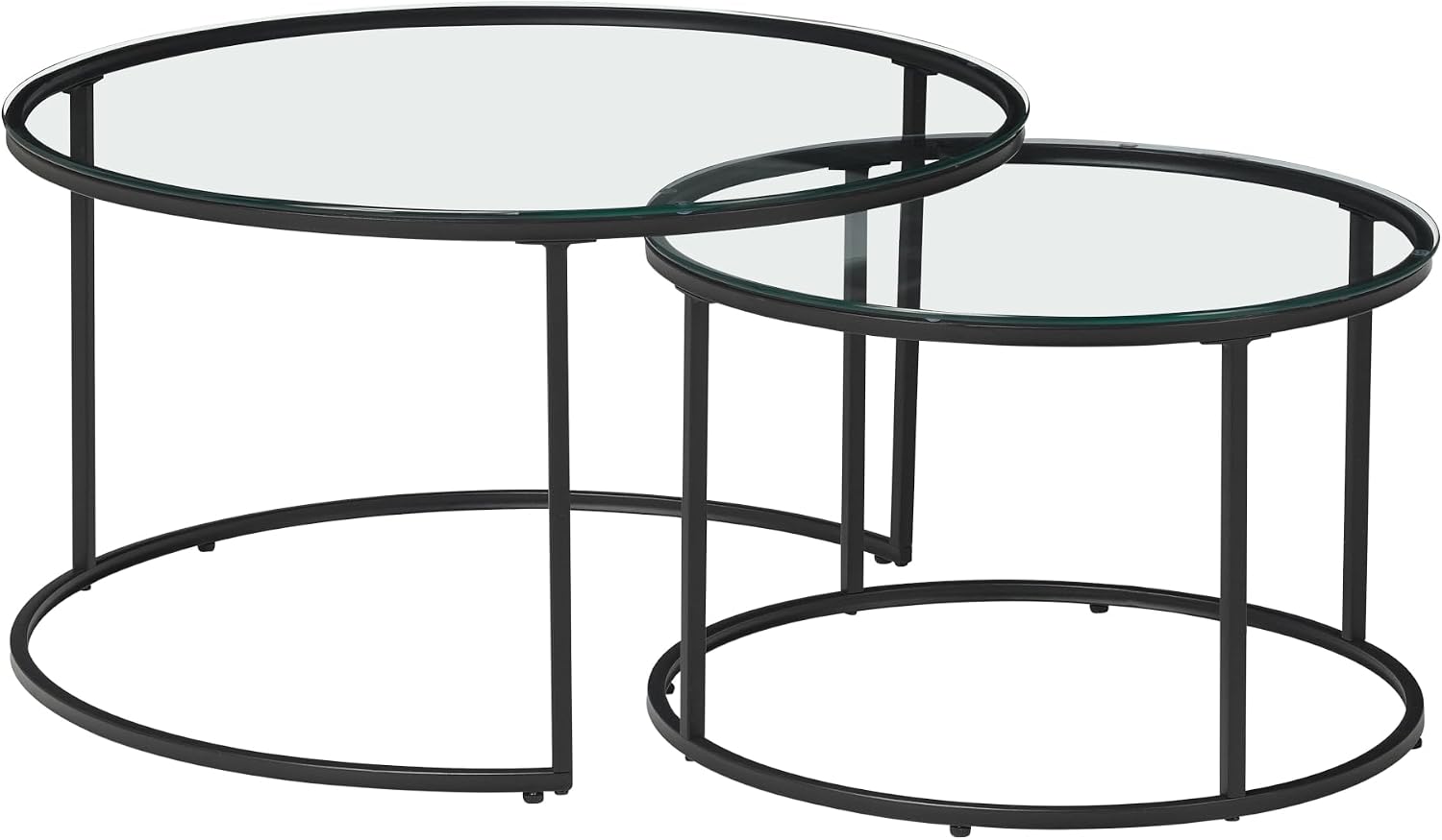 Thumbnail 6 de [en.casa] Tables gigognes rondes 2 pièces