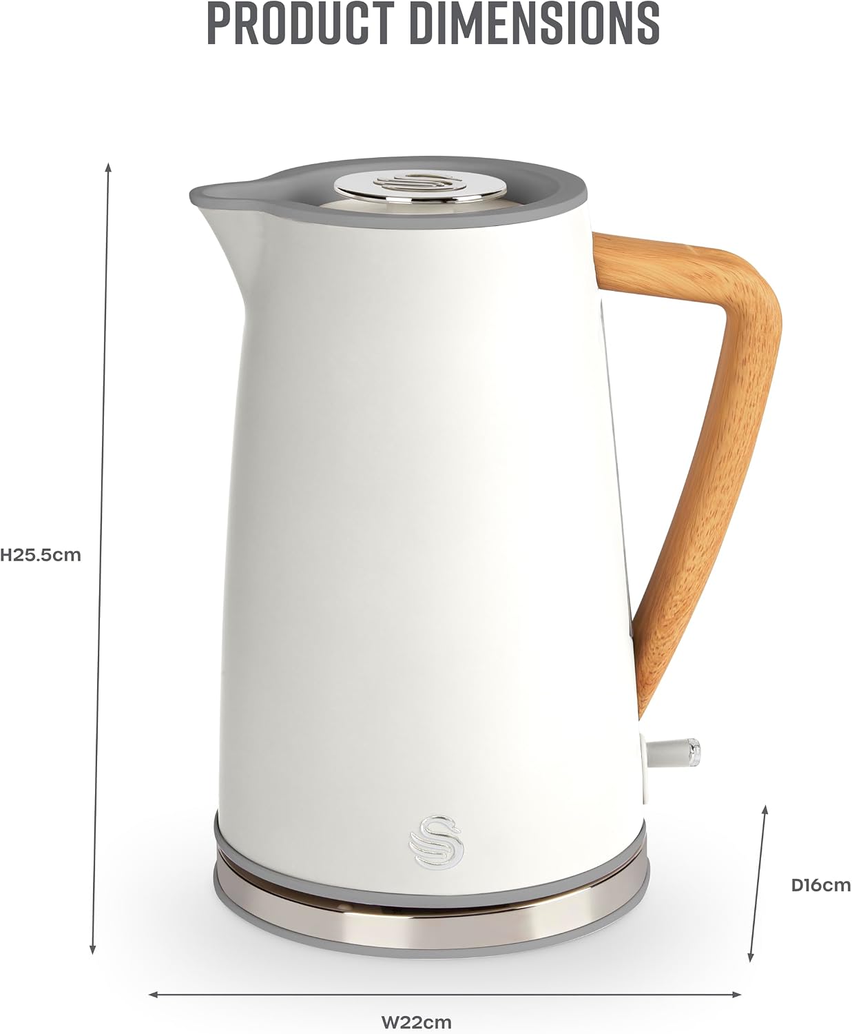 Thumbnail 6 de Swan SK14610WHTN 1.7L cordless jug kettle