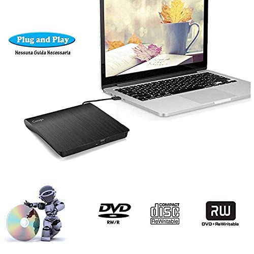 Thumbnail 5 de Cocopa Masterizzatore DVD Esterno: Lettore CD/DVD Portatile Ultra-Slim con USB 3.0