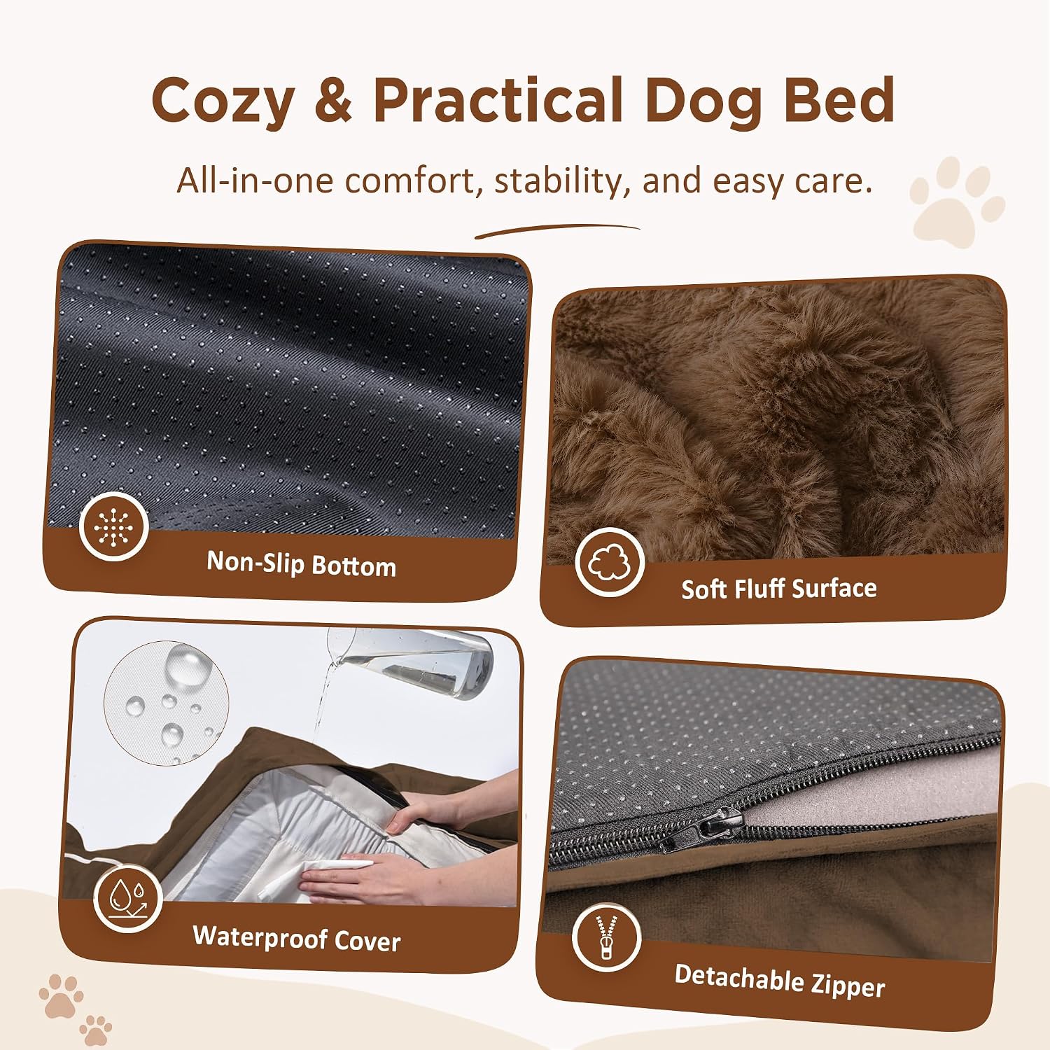Thumbnail 3 de Comfort Expression CEUS0422A5342CB Orthopedic Dog Bed, 53 x 42-Inch