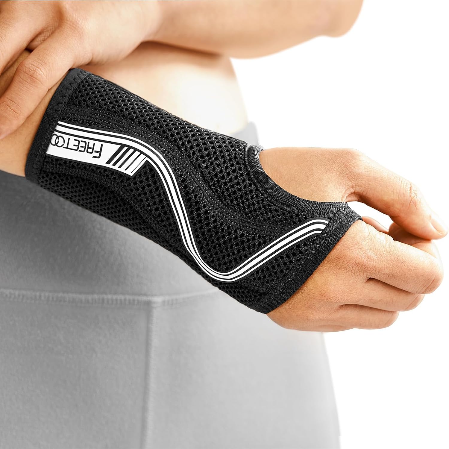 Detalle de FREETOO Flexibel-Leicht Handgelenkschiene 360° đ©ș