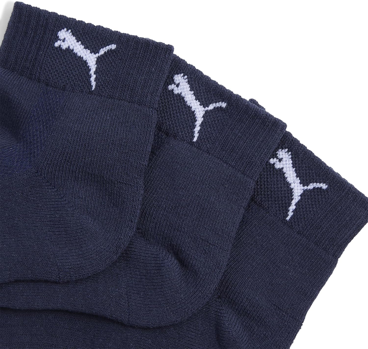 Detalle 2 de PUMA Quarter Cushioned Recycled Cotton Chaussettes Mixte (lot de 3)