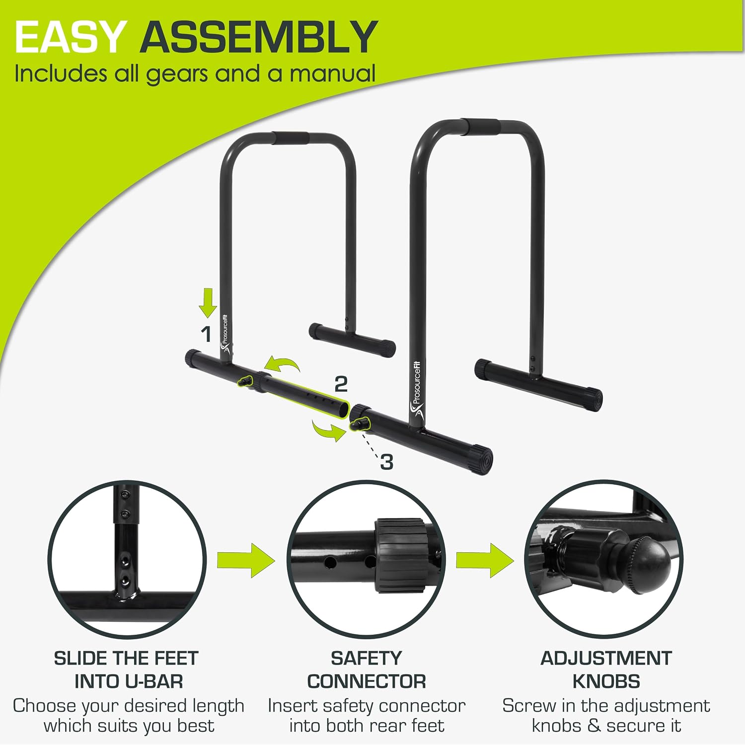 Thumbnail 4 de ProsourceFit Dip Stand Station heavy-duty dip bar 💪