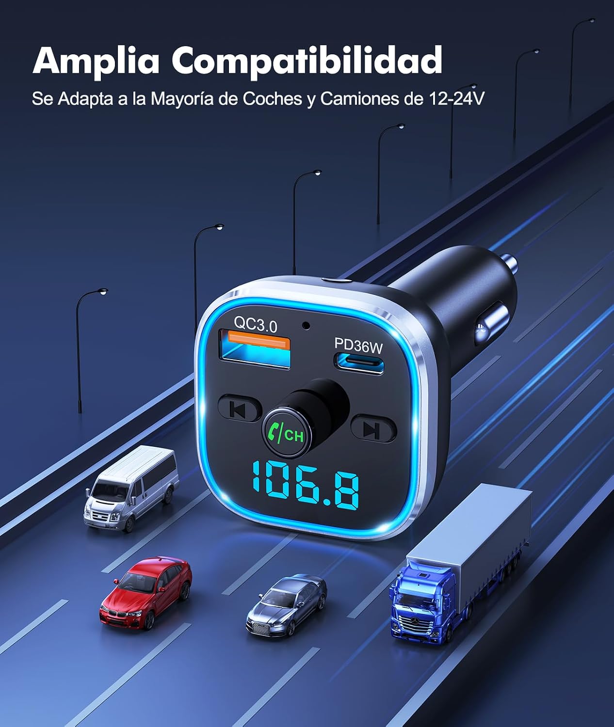 Thumbnail 6 de Mohard T33C Bluetooth Coche 54W