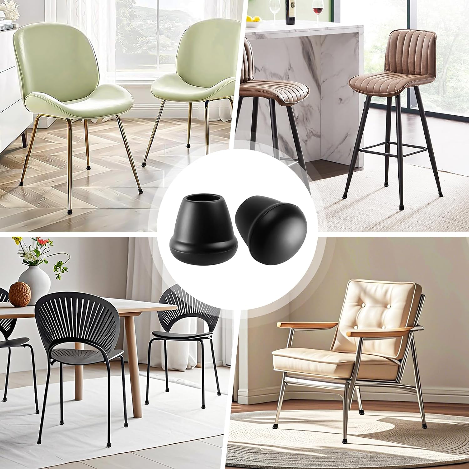 Detalle 2 de RCHYFEED 24-piece silicone chair leg caps