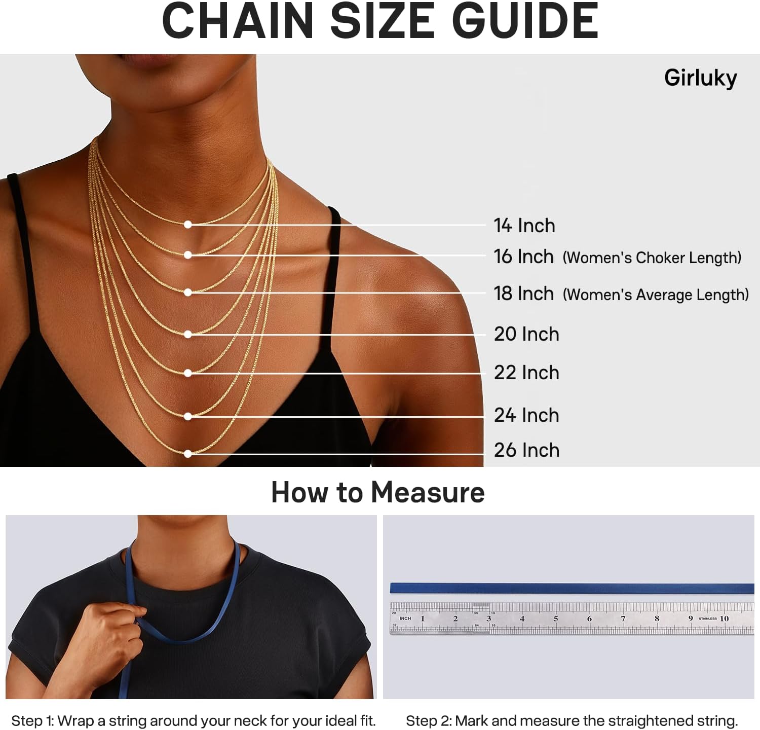 Detalle 2 de Girluky Box Chain Necklace 1.3mm
