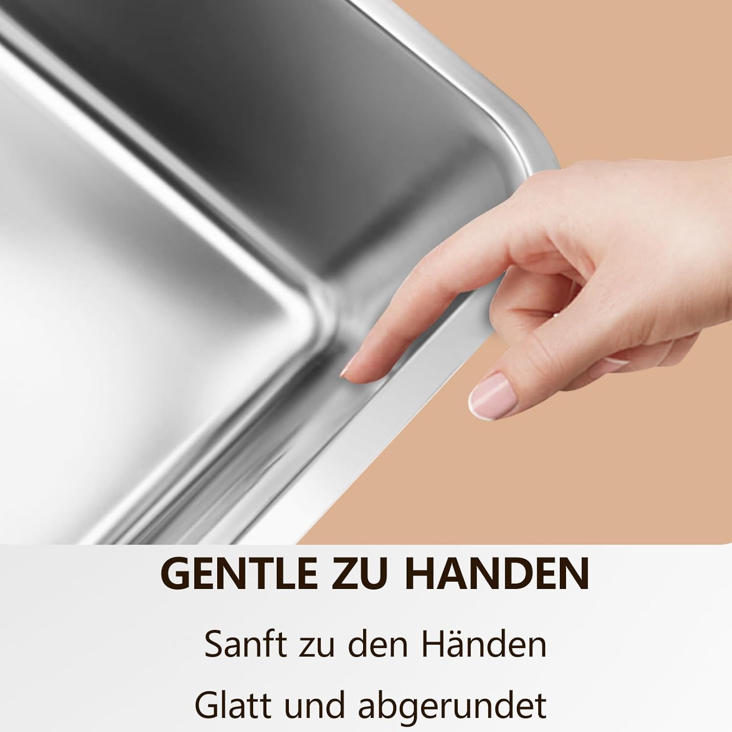 Thumbnail 4 de Katzenklo XXL Edelstahl 50×35×25 cm 🐾