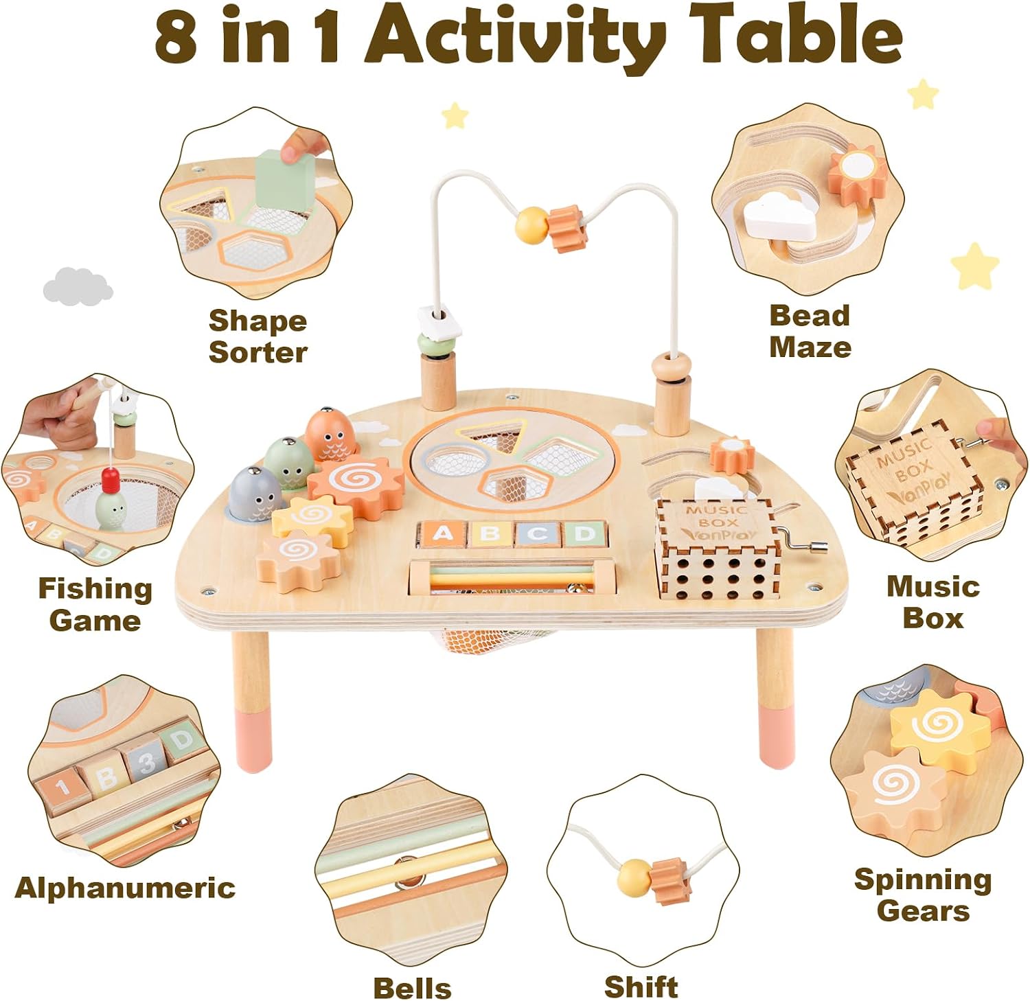 Thumbnail 1 de Activity Table for 1 Year Old 8-in-1
