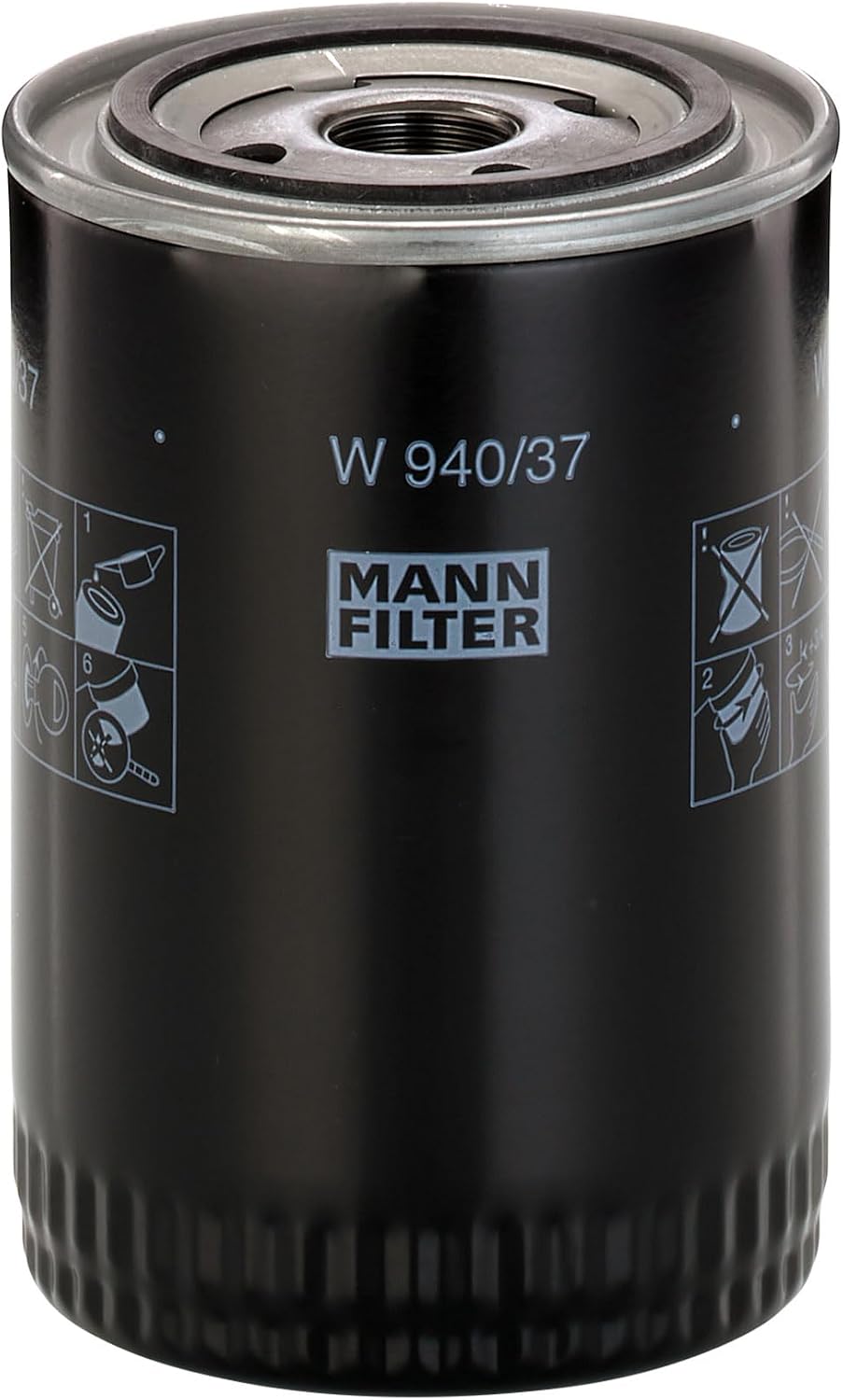 Detalle 2 de Mann Filter W940/37 スピンオンオイルフィルター トラクター向け・紙製