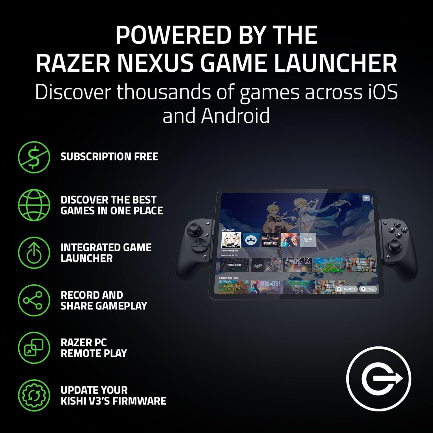 Thumbnail 6 de Razer Kishi V3 Pro XL – USB-C gaming controller for tablets up to 13