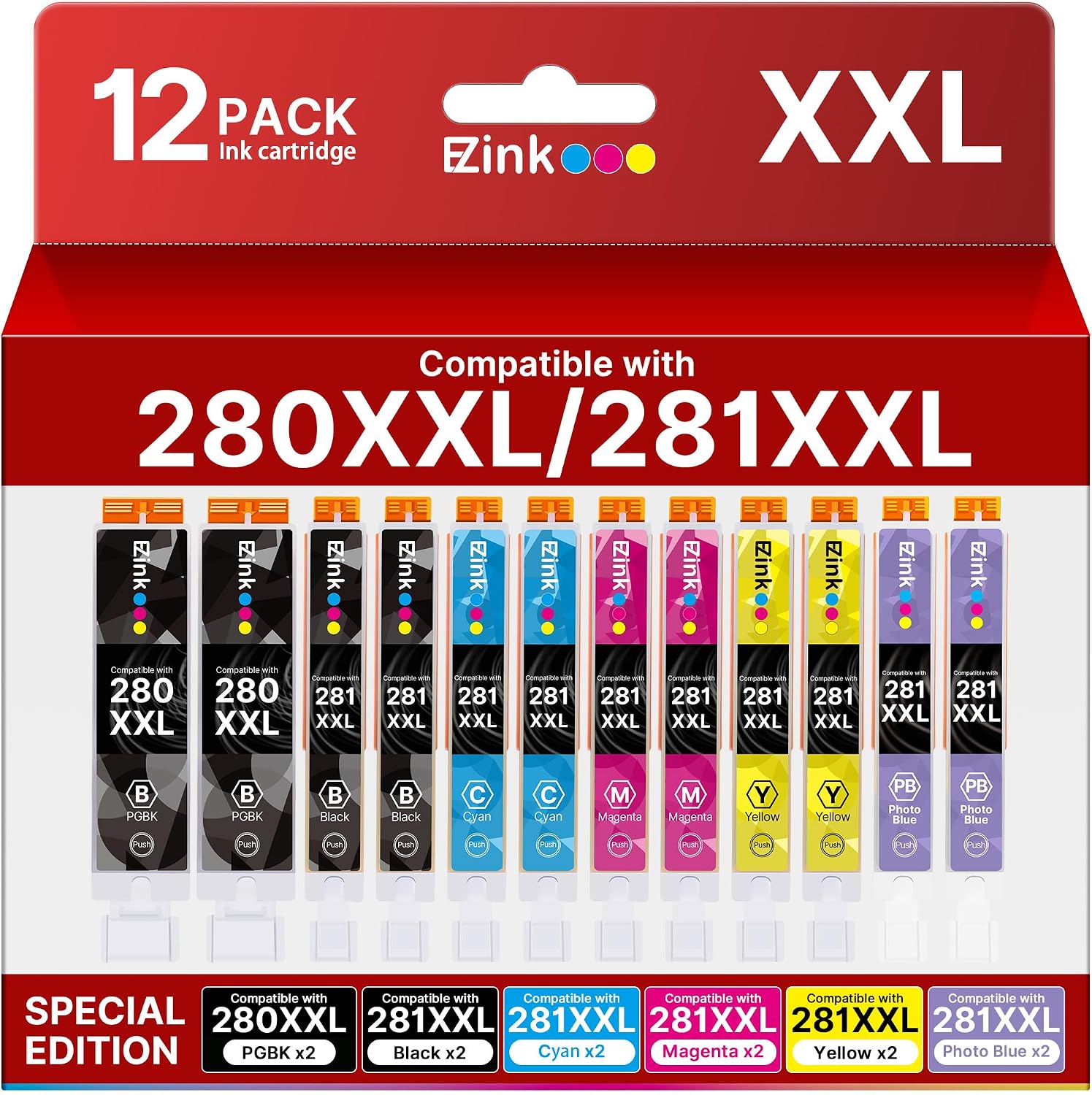 Detalle de E-Z Ink Compatible Ink Cartridges for Canon PGI-280XXL