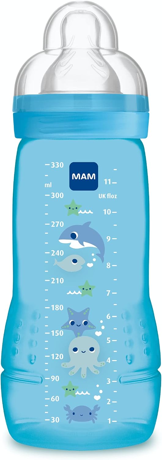 Thumbnail 6 de MAM Biberon Easy Active 6+ mois, 330 ml – Lot de 2 (Ice + Pearl)