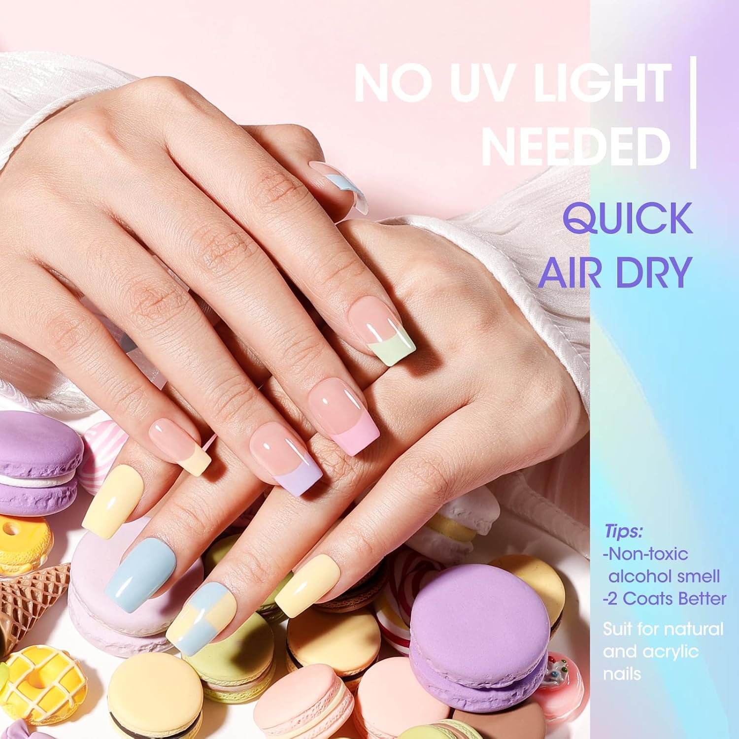 Detalle 1 de GELLEN Pastel Nail Polish 6 Macaron shades