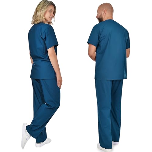 Thumbnail 3 de B-well Cesare: Uniforme unisex con casacca e pantaloni, blu caraibico, XXXL