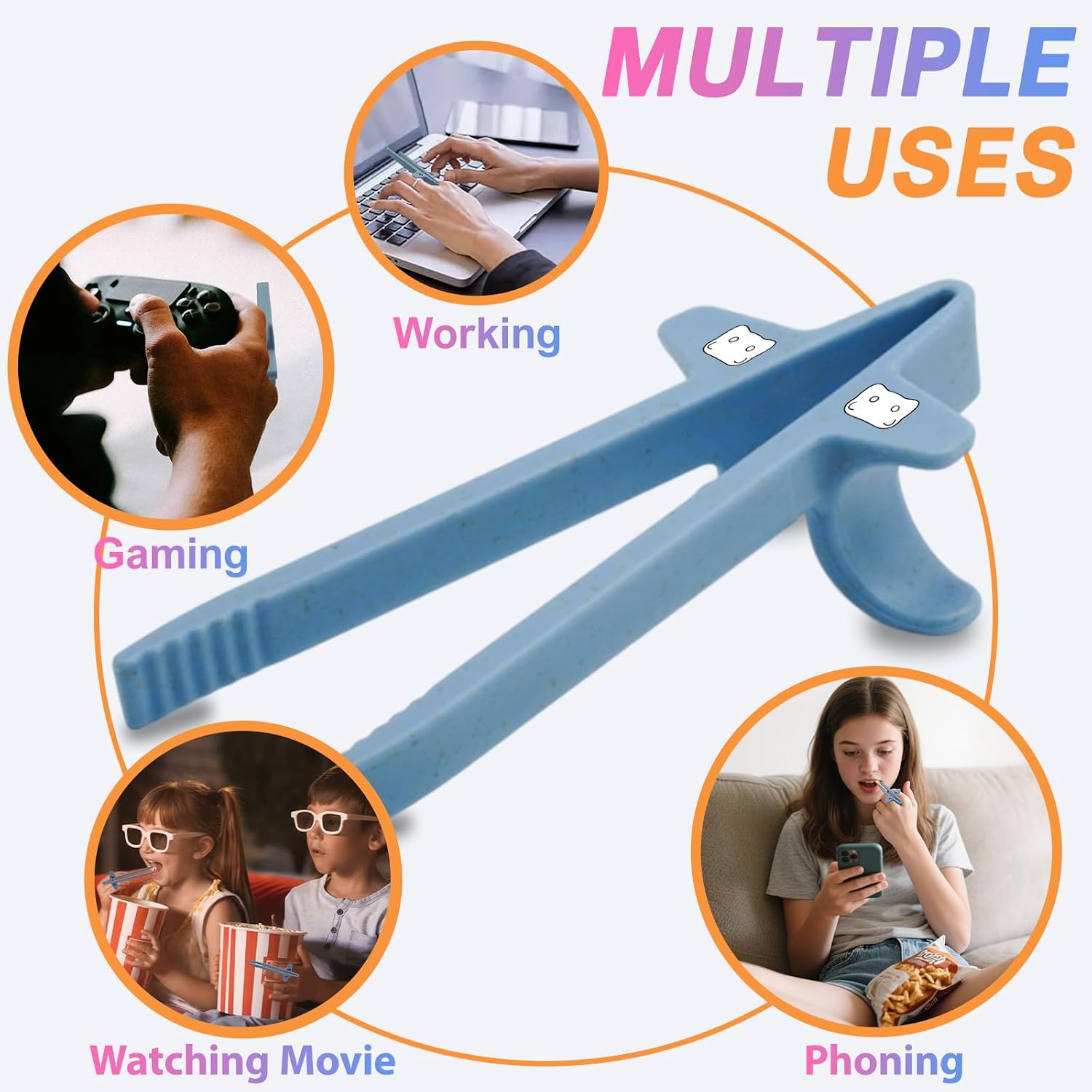 Detalle 2 de DWEHSHIELD Finger Chopsticks, Wheat Straw
