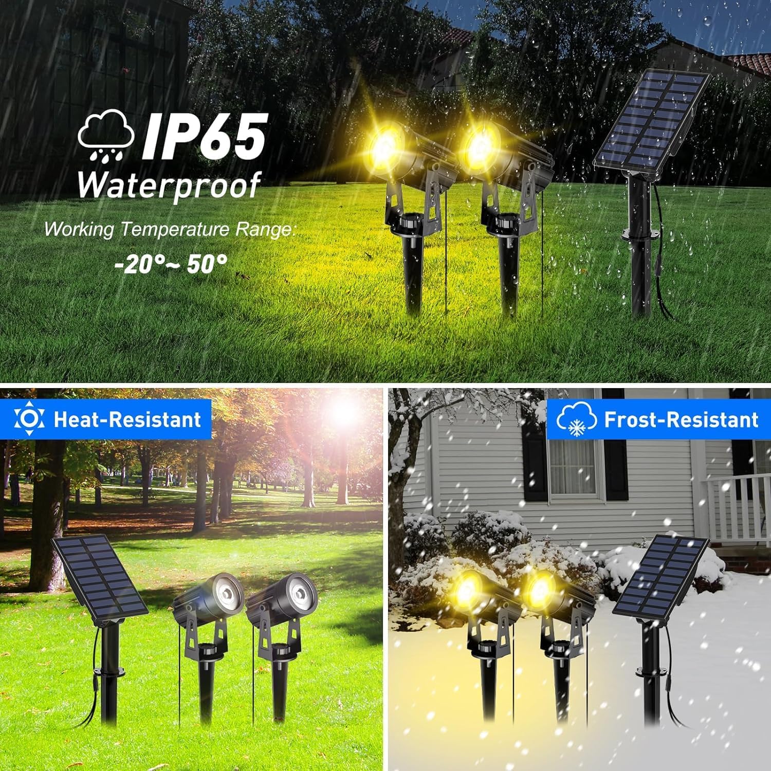 Thumbnail 2 de T-SUN Solar Gartenleuchte als Set (2 Stück) – IP65 Solarlampen mit Warmweiß 3000K