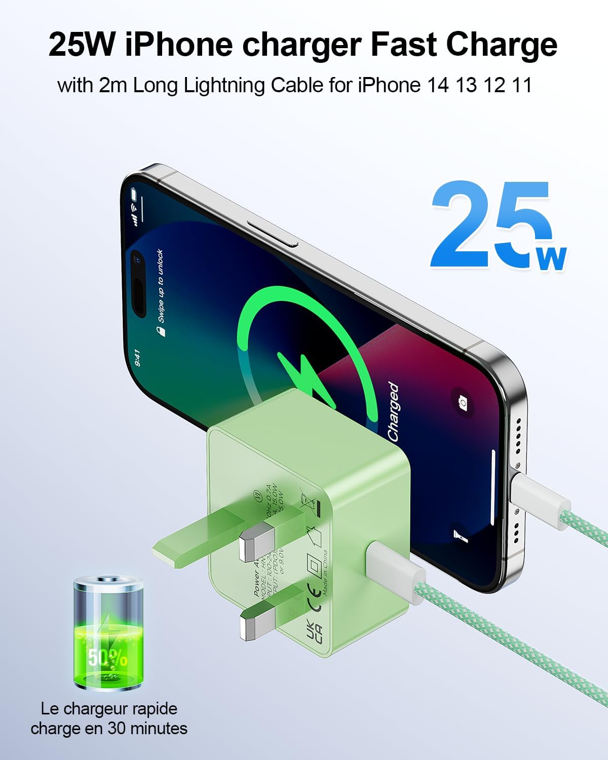 Thumbnail 1 de Fast Charge iPhone 14 13 25W Charger