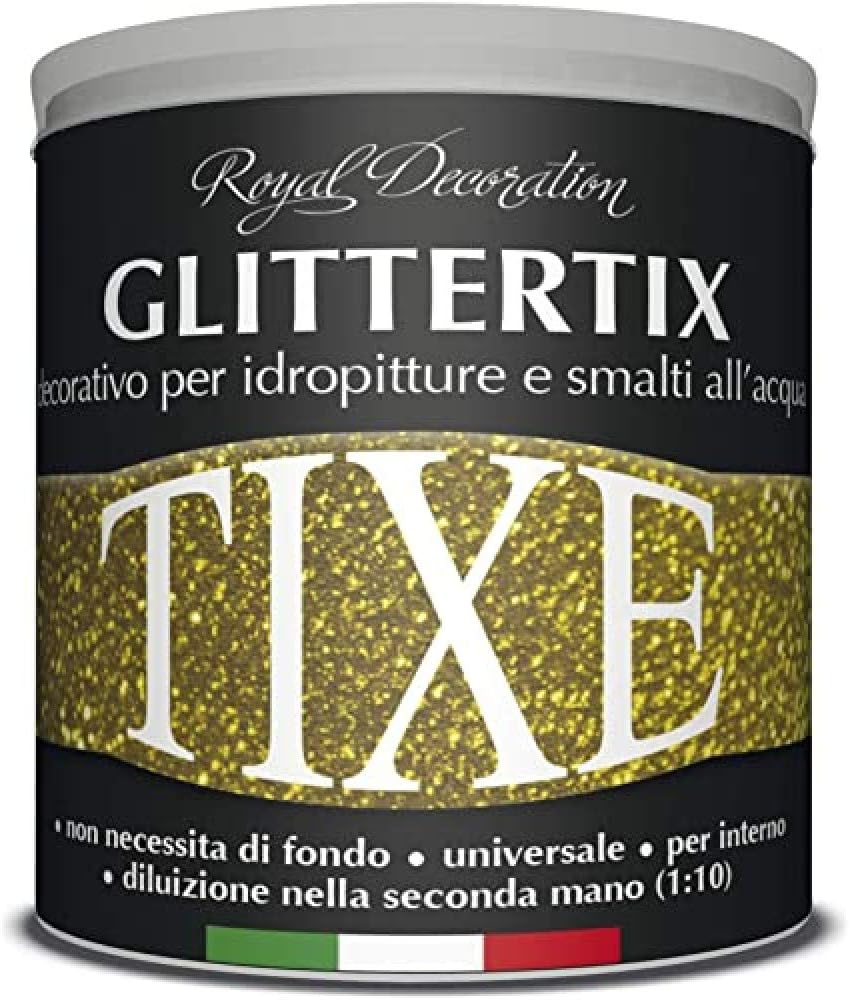Detalle de TIXE Glittertix Additivo Glitter per Pittura 250ml – Effetto Luminoso per Pareti, Mobili e Oggetti