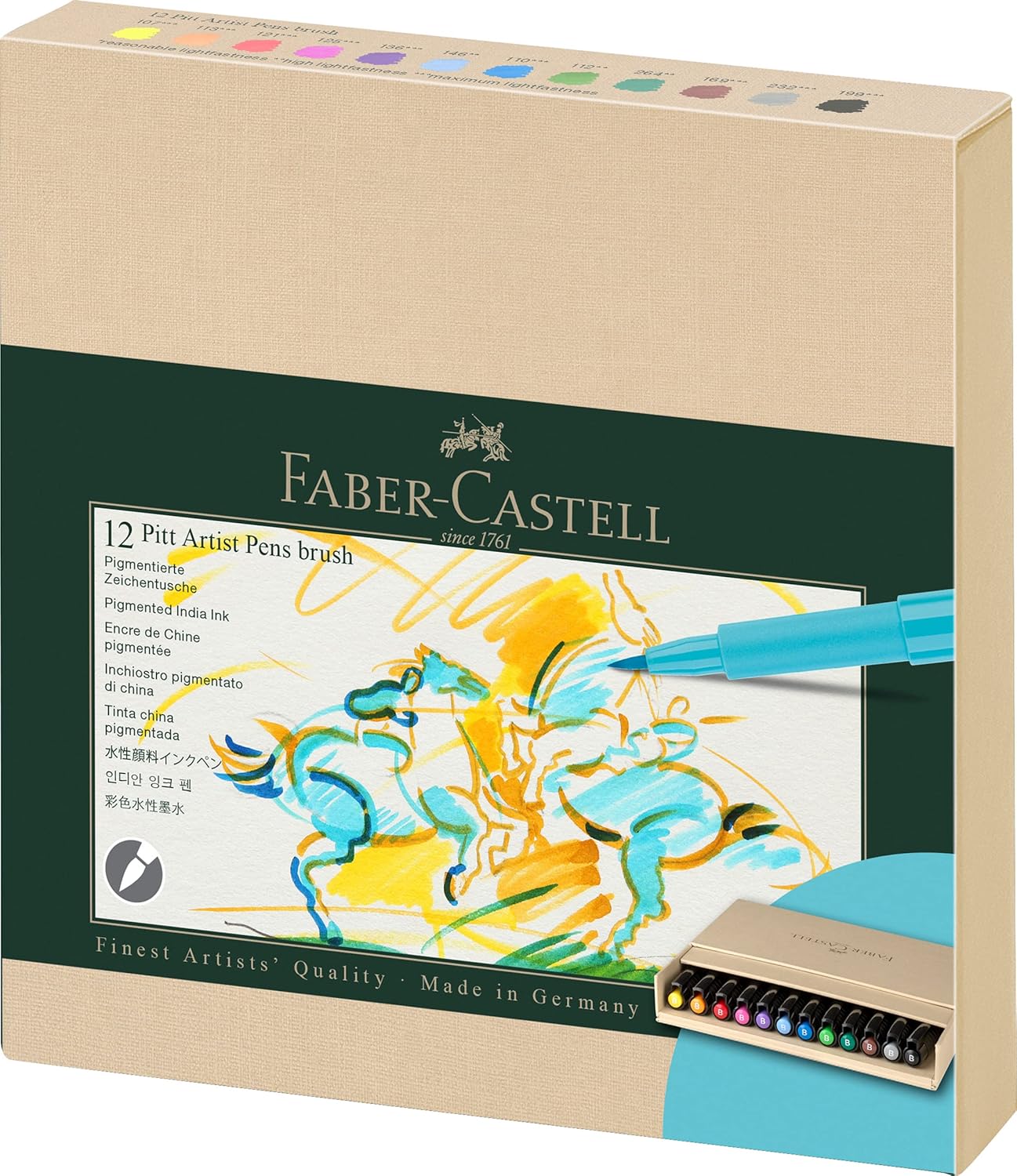 Thumbnail 6 de Faber-Castell Pitt Artist Pen Brush 60er Atelierbox – Pinselstifte Set