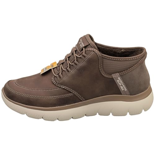 Detalle 2 de Skechers Summits Siegul, zapatillas Slip-In sin cordones, chocolate, talla 42 EU