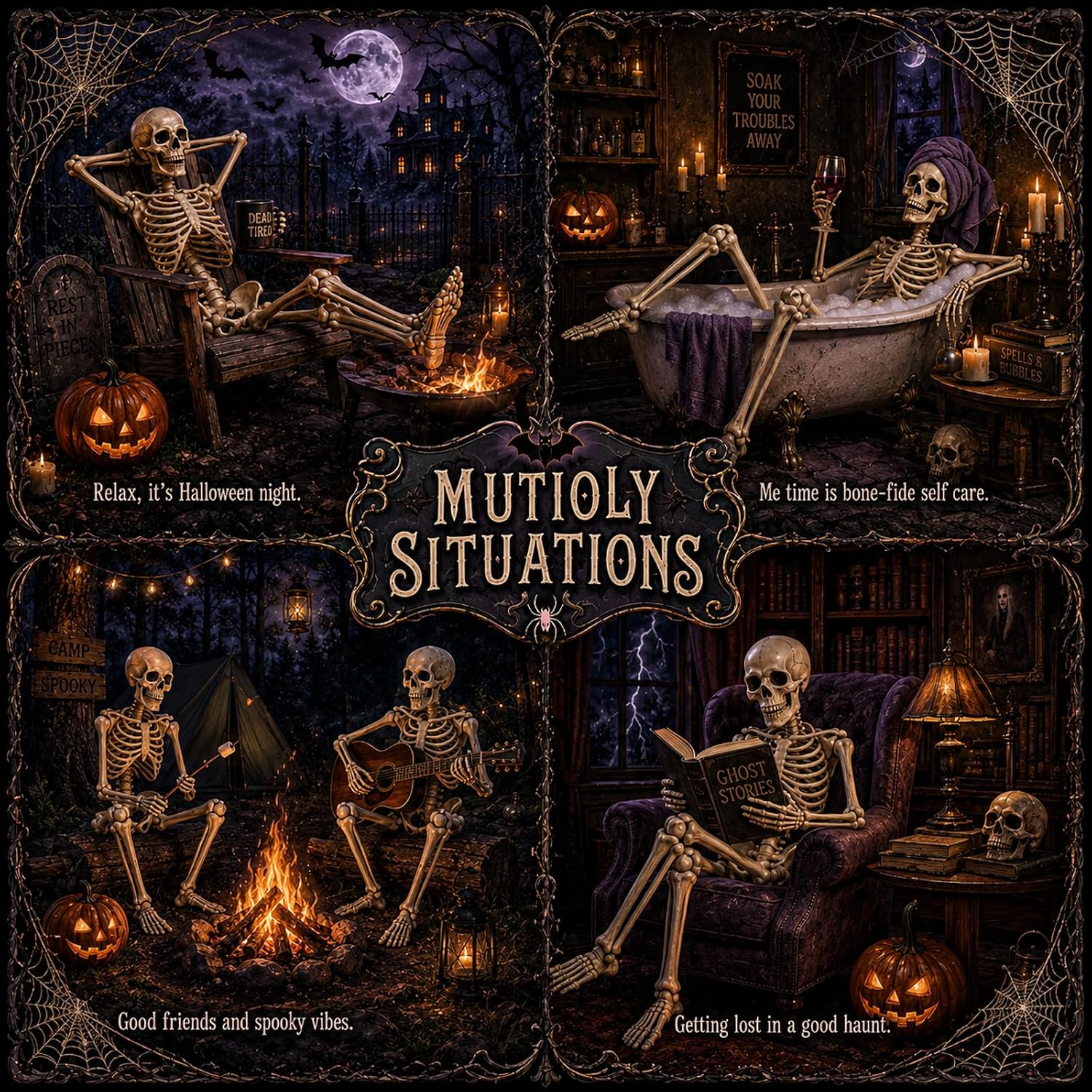 Thumbnail 6 de GCNBCNB 165-26 5.4-Foot Poseable Halloween Skeleton with Movable Joints