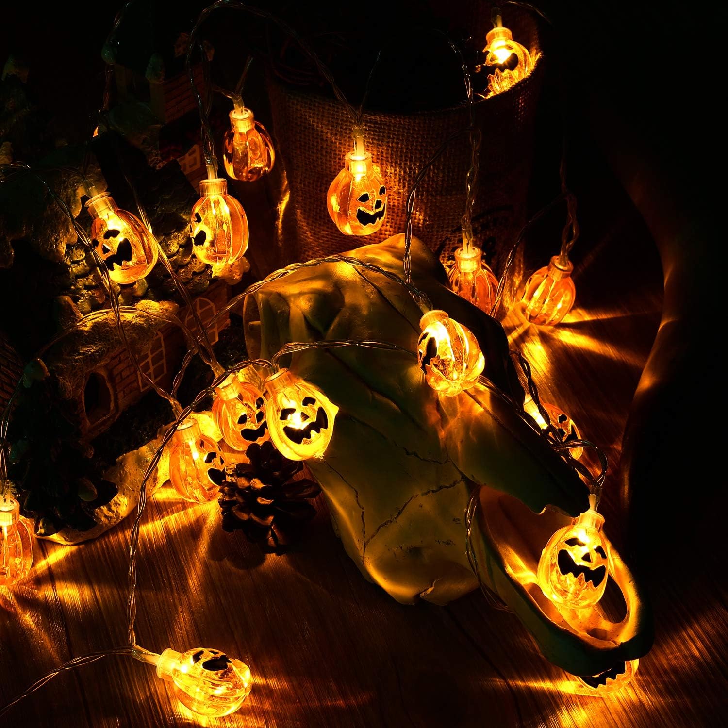 Thumbnail 5 de BrizLabs 30 LED Calabaza Guirnalda de Luces 🎃