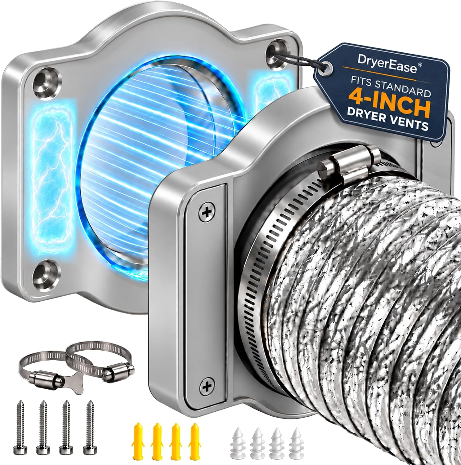 Detalle de DryerEase Dryer Vent Connector, 2.6 ft Duct