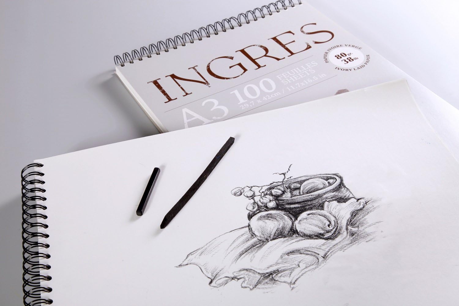 Detalle 2 de Clairefontaine 96587C Ingres Pastel Colour Wirebound Pad (25 Sheets) 24 x 30cm