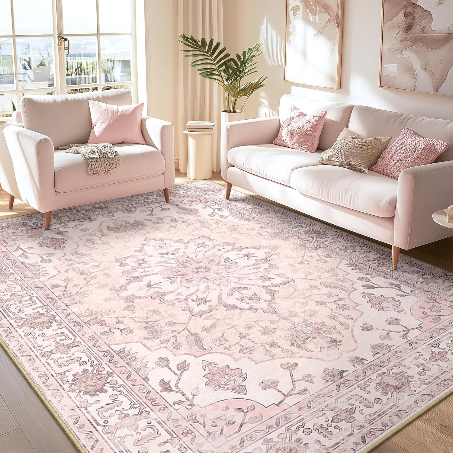 Thumbnail 2 de RELEANY Area Rugs 8'x10' Floral Medallion Rug 📐📍📏📐📍📏📐📍📏📐