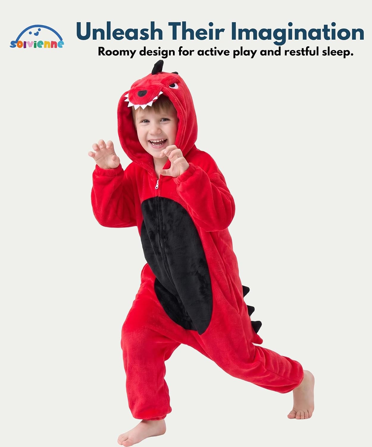 Detalle de Solvienne Kids' Plush Onesie Costume