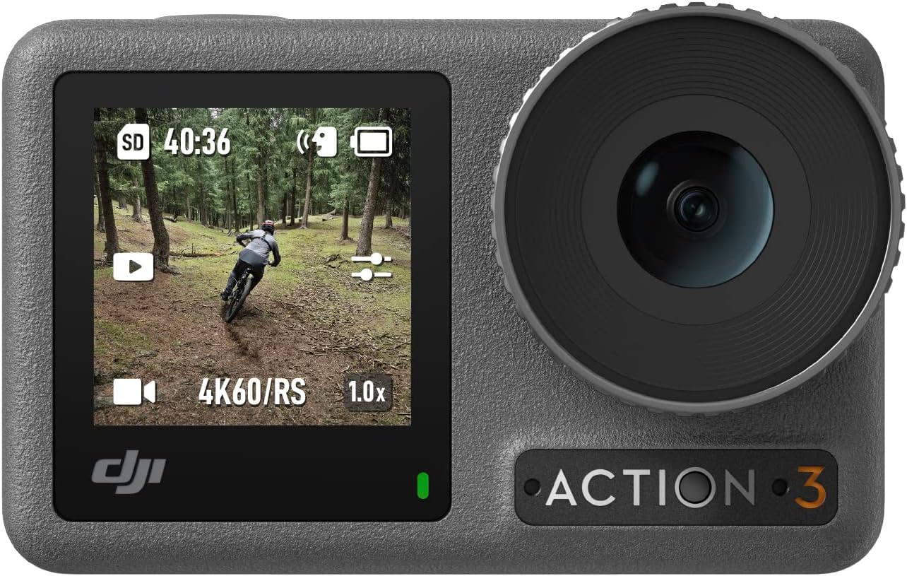 DJI Osmo Action 3 Combo Standard: action cam 4K con horizon stabilizzato, dual touchscreen e impermeabile a 16 m