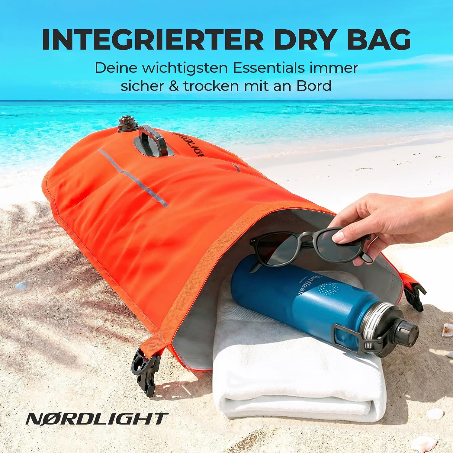Thumbnail 6 de Nordlight Schwimmboje – Dry Bag, Aufblasbare Sicherheitsboje für Erwachsene