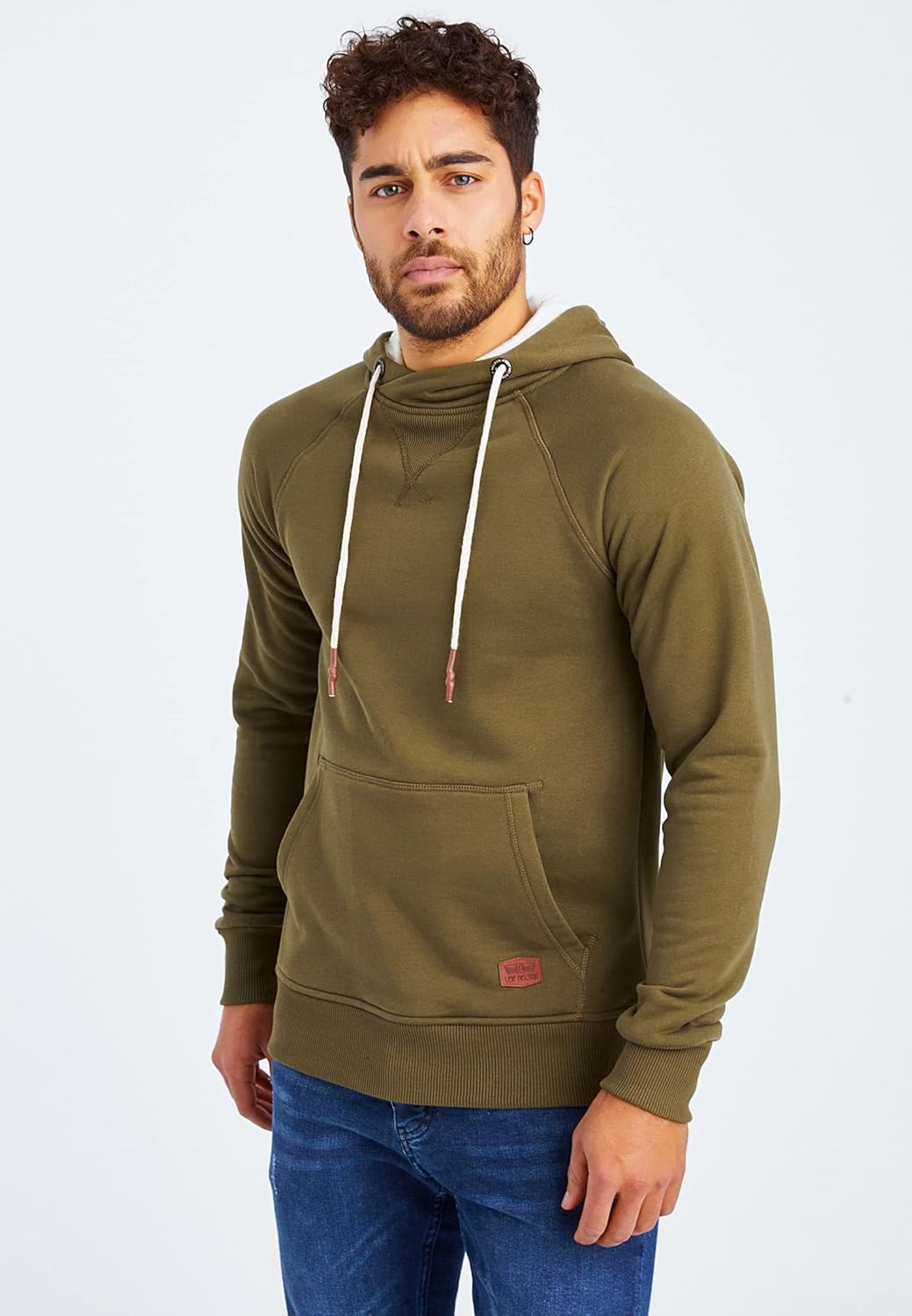 Thumbnail 1 de Leif Nelson LN8125 sweat-shirt à capuche pour homme, coupe ajustée en coton au style moderne