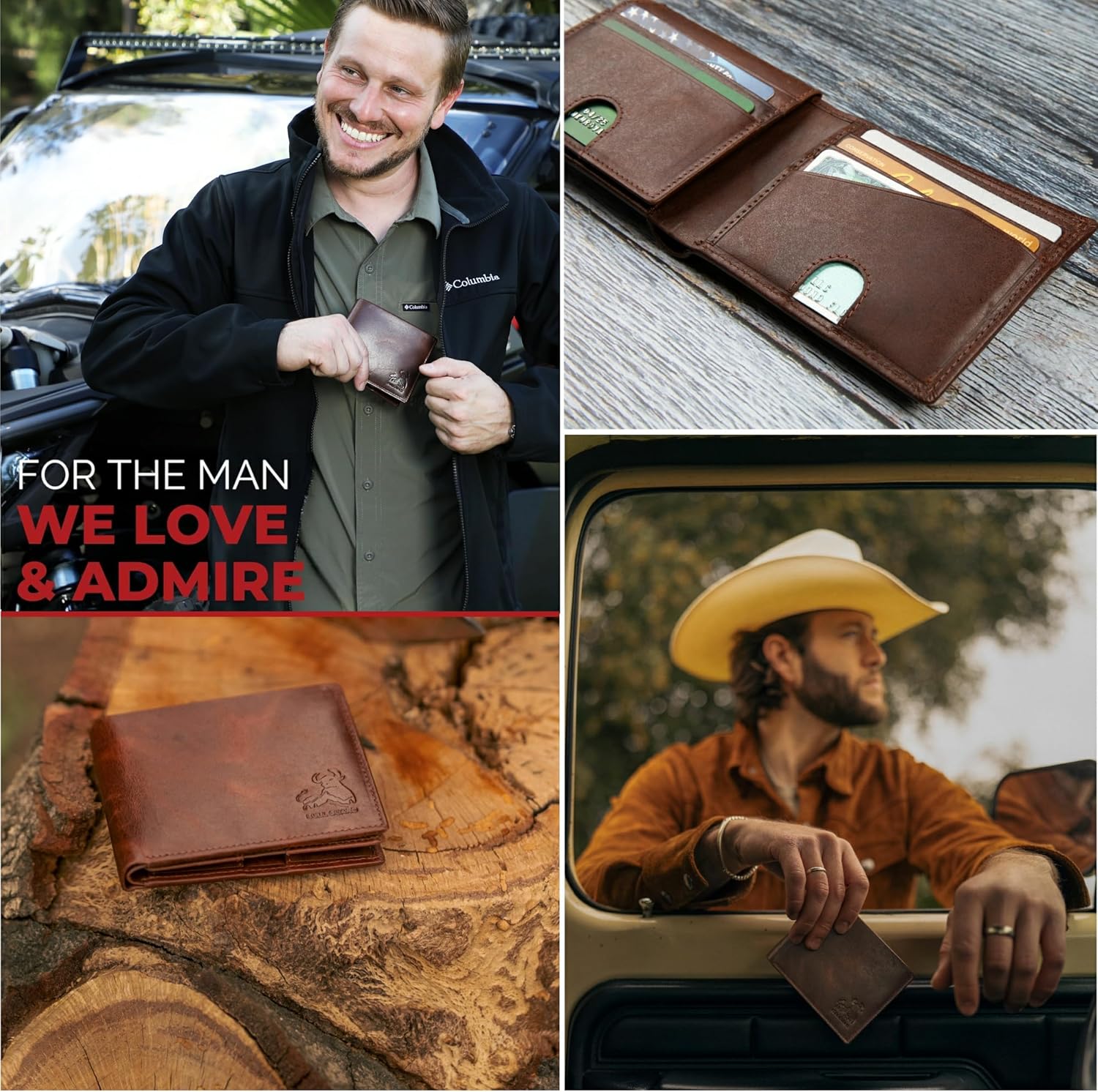 Thumbnail 4 de BULL GUARD Mens Bifold Wallet 11 cards