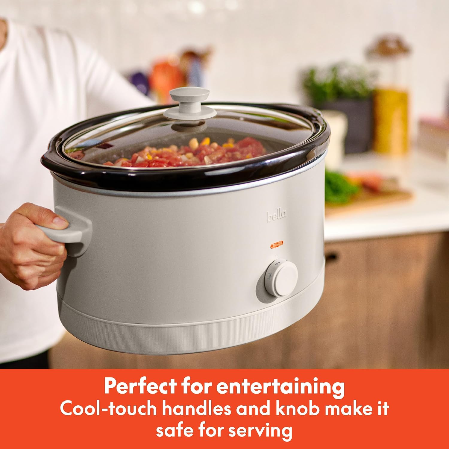 Detalle 2 de bella 6.0 Qt Manual Slow Cooker with EverGood Ceramic Nonstick Coating