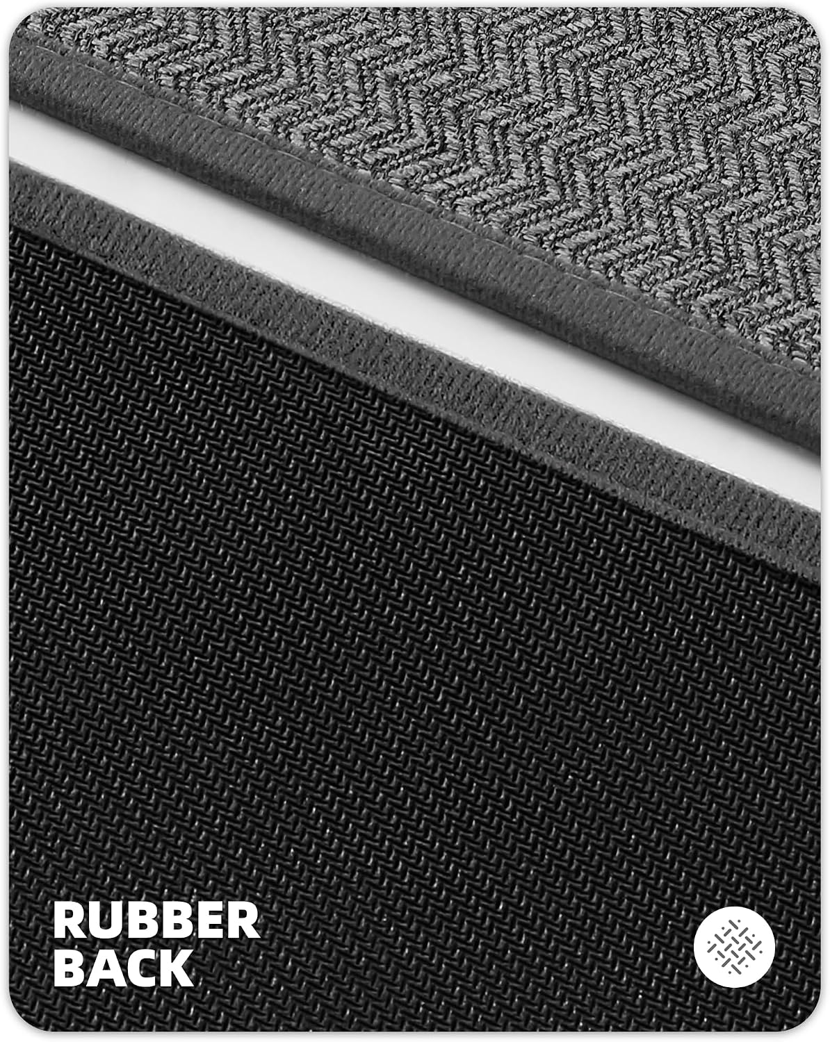 Thumbnail 3 de COLOR&GEOMETRY Tapis Cuisine 43,5 x 150 cm – Antidérapant et Lavable, Gris Foncé
