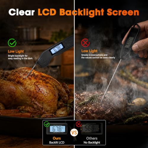 Thumbnail 2 de DOQAUS Meat Thermometer: 3s Read, ±1°C Accuracy, Black