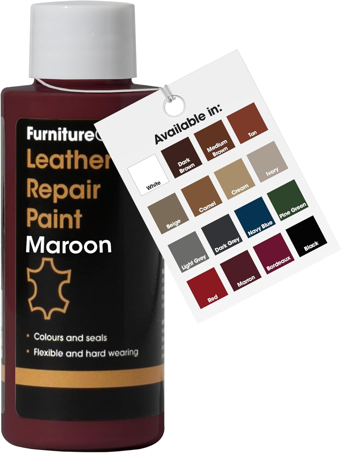 Detalle de Furniture Clinic Maroon 50ml – Colorant cuir