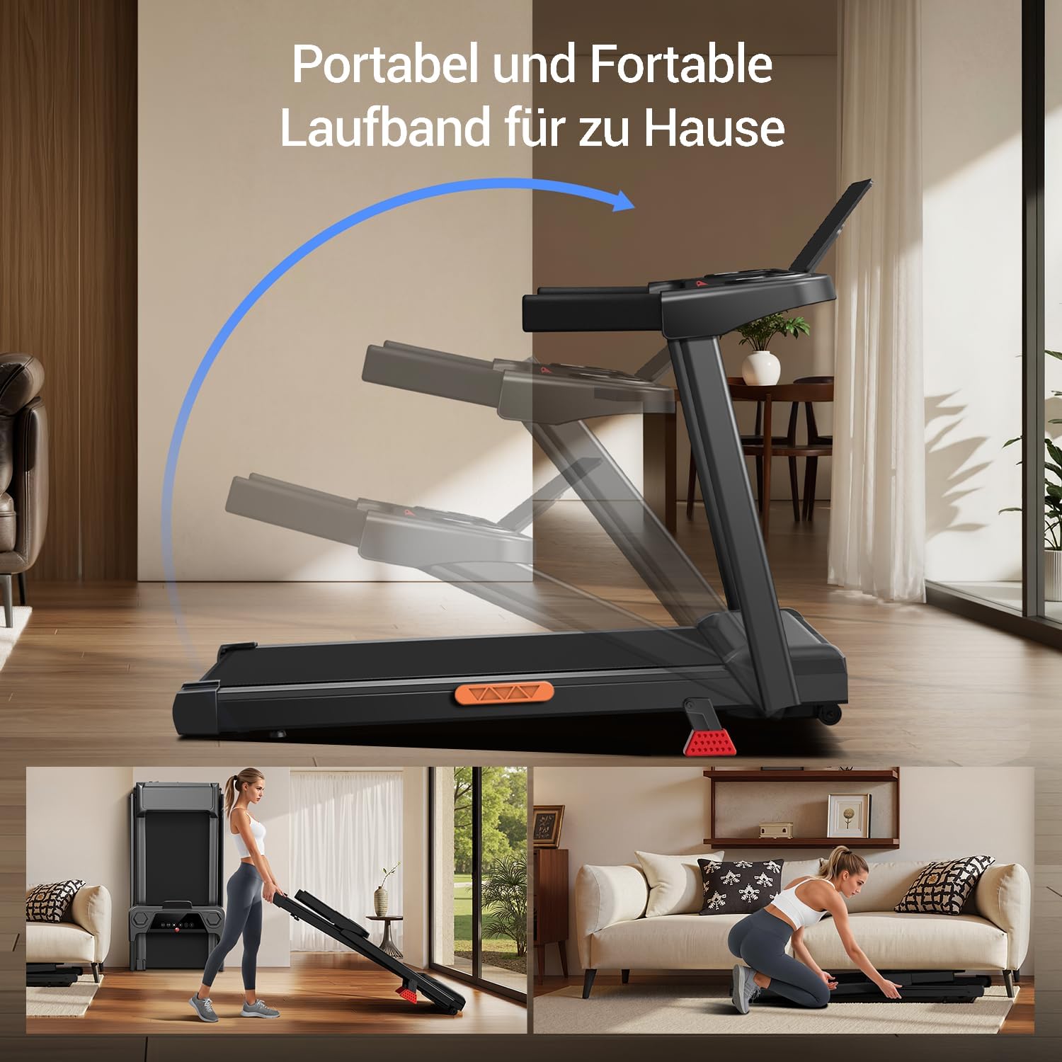 Detalle de UMAY Laufband 2200W klappbar