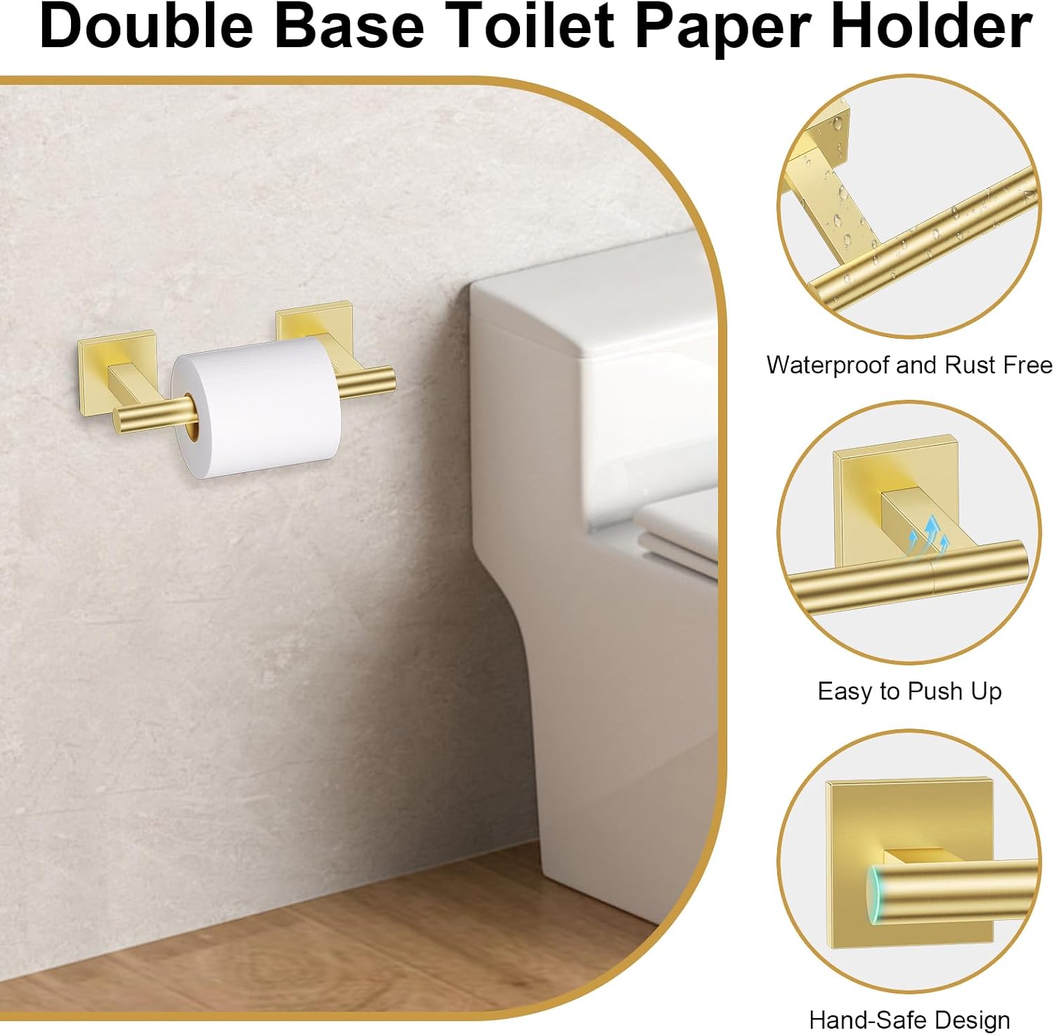 Detalle 2 de Bathroom Hardware Set, 23.6-Inch Towel Rack