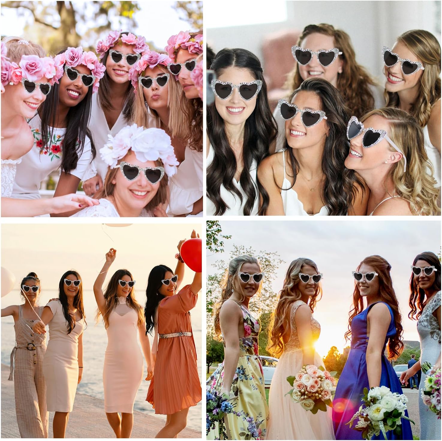 Thumbnail 6 de Etercycle Heart Sunglasses – Bride to Be Gift, Bachelorette Party Style