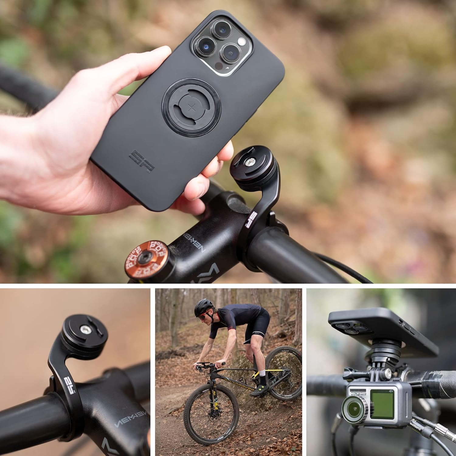 Thumbnail 5 de SP CONNECT Mountain Bike Bundle | SPC+ pour Samsung S22+ — Support VTT robuste et pratique