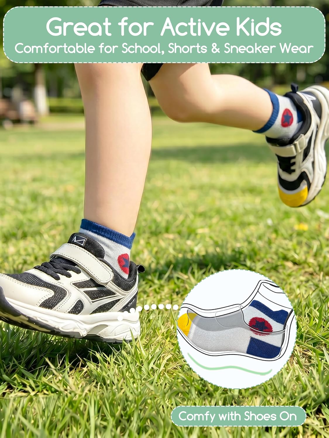 Detalle 2 de Aroveea Toddler Socks, 12-Pack