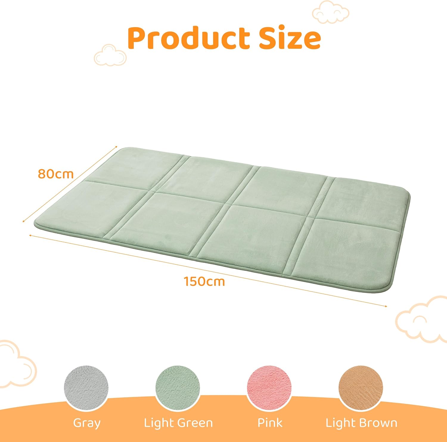 Detalle 2 de BYBYME 3cm Baby Play Mat 80×150 cm for Toddlers