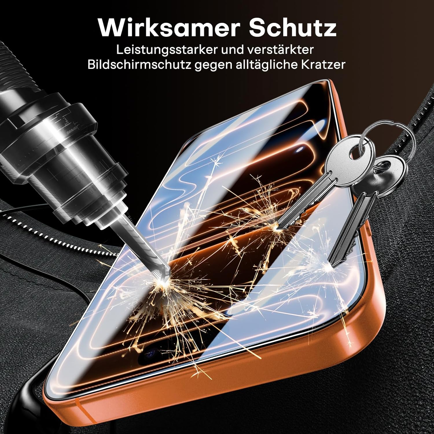 Detalle de SPARIN Panzer Schutz Glas für iPhone 17 Pro Max – 3er-Set inklusive Montagerahmen, Kamera- und Displayschutz
