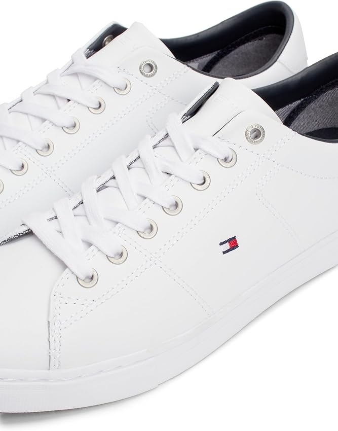 Thumbnail 5 de Tommy Hilfiger Essential Leather Sneaker 👟 Hombre Blanco 42