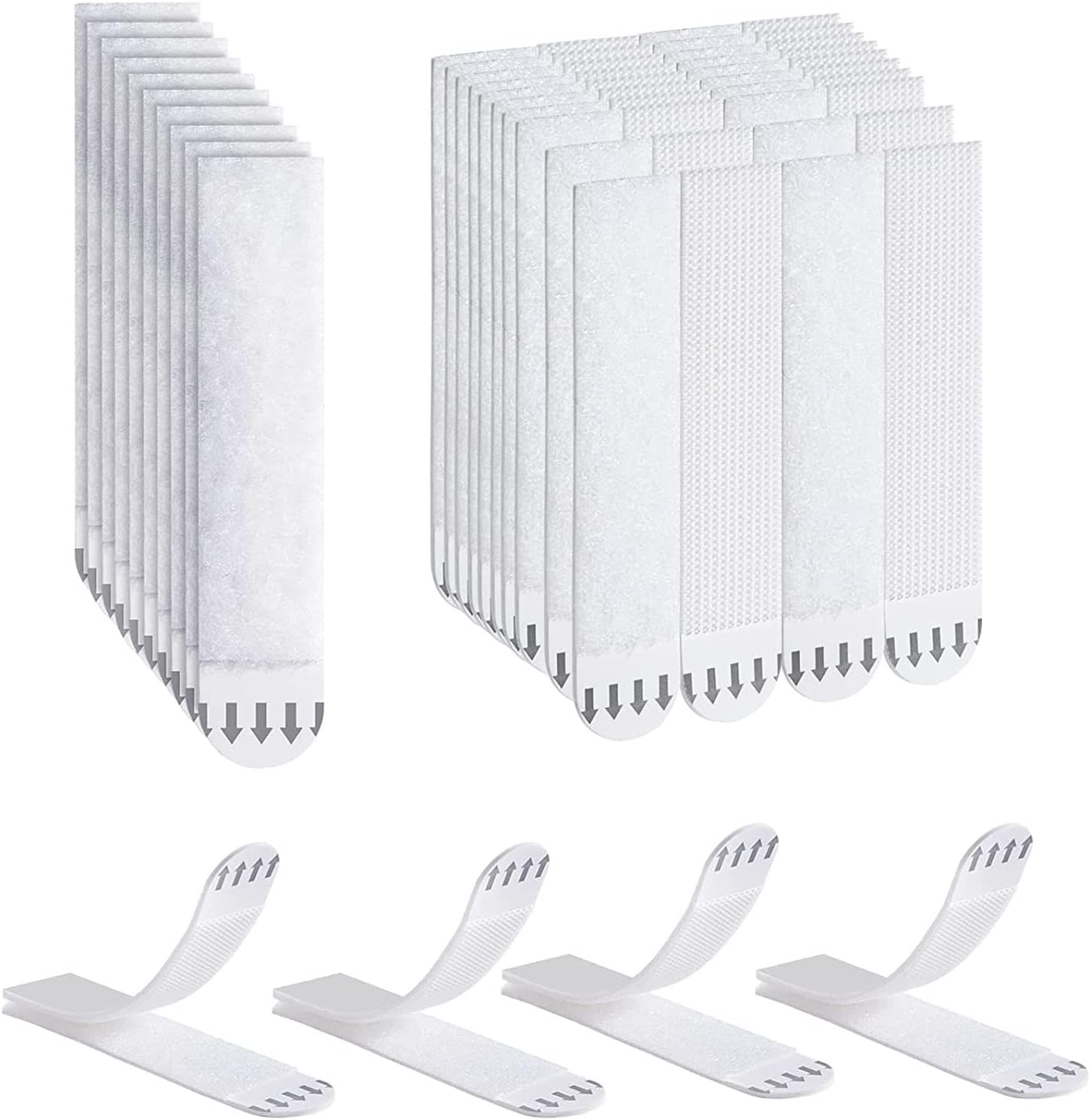 Detalle de Ainiv zelfklevende ophangstrips, 32 paar, 93 x 19 mm, wit