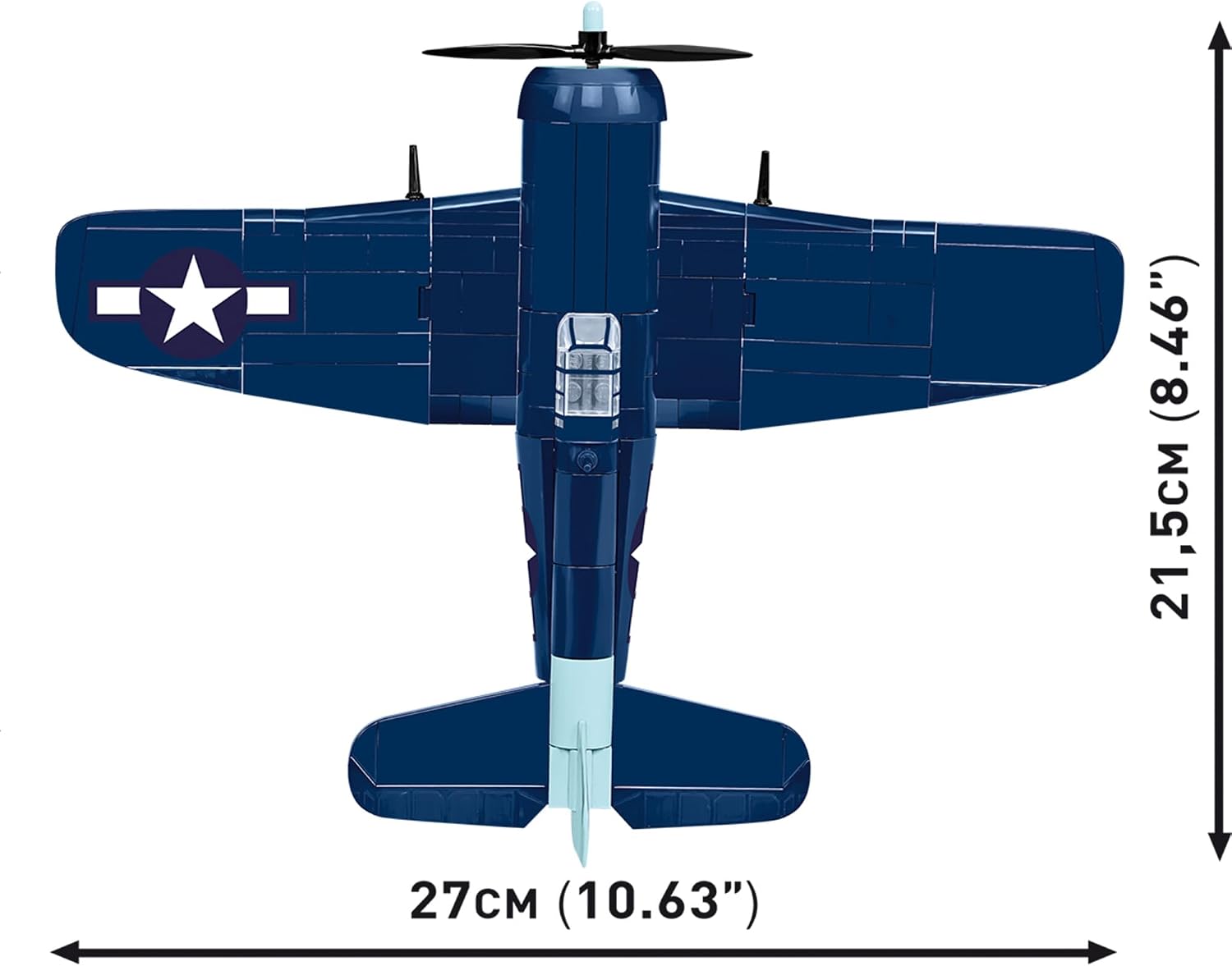 Detalle de COBI 5883 グラマン F6F ヘルキャットのブロック模型、1/48スケール・235ピース