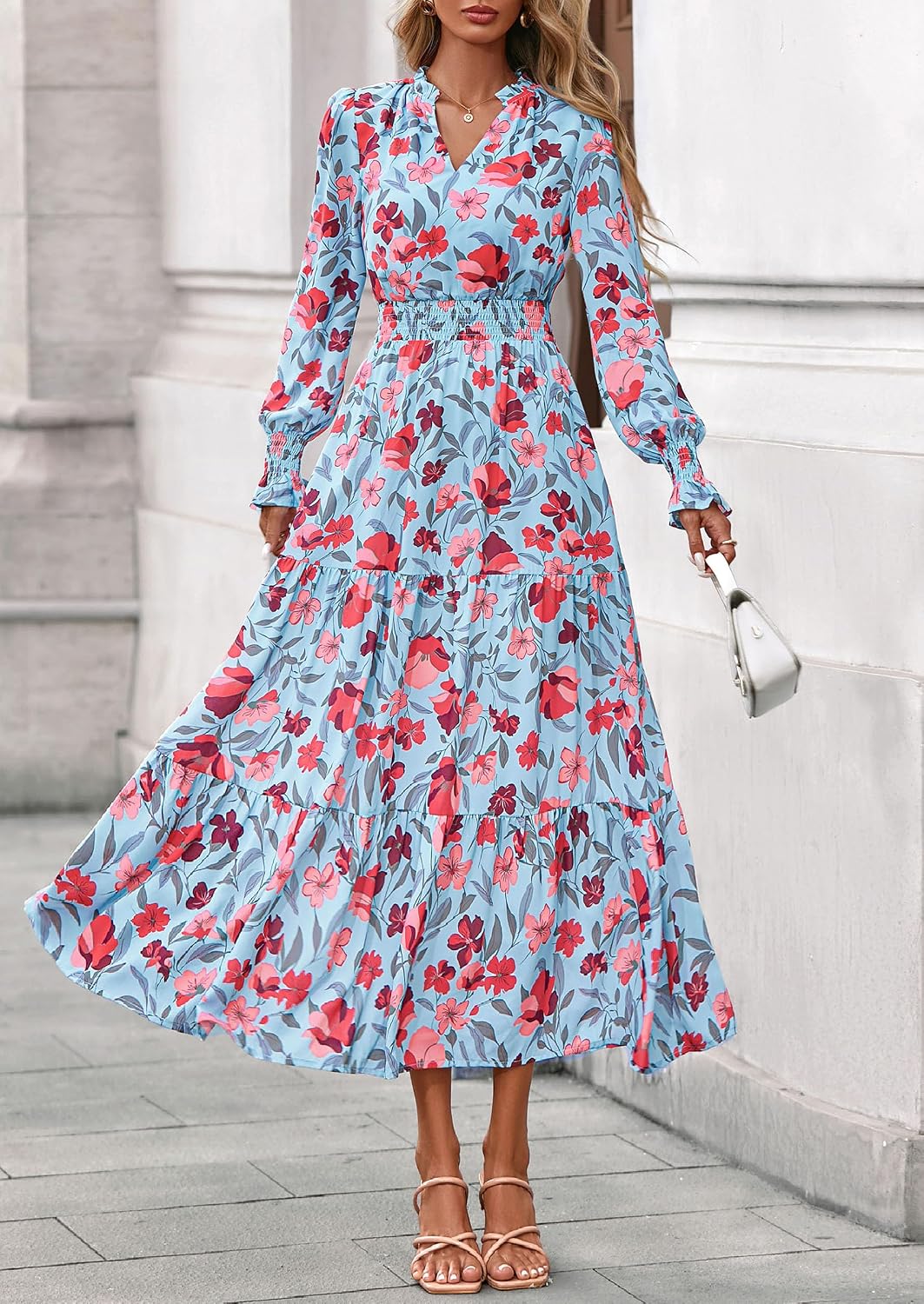 Thumbnail 1 de PRETTYGARDEN Floral Maxi Dress