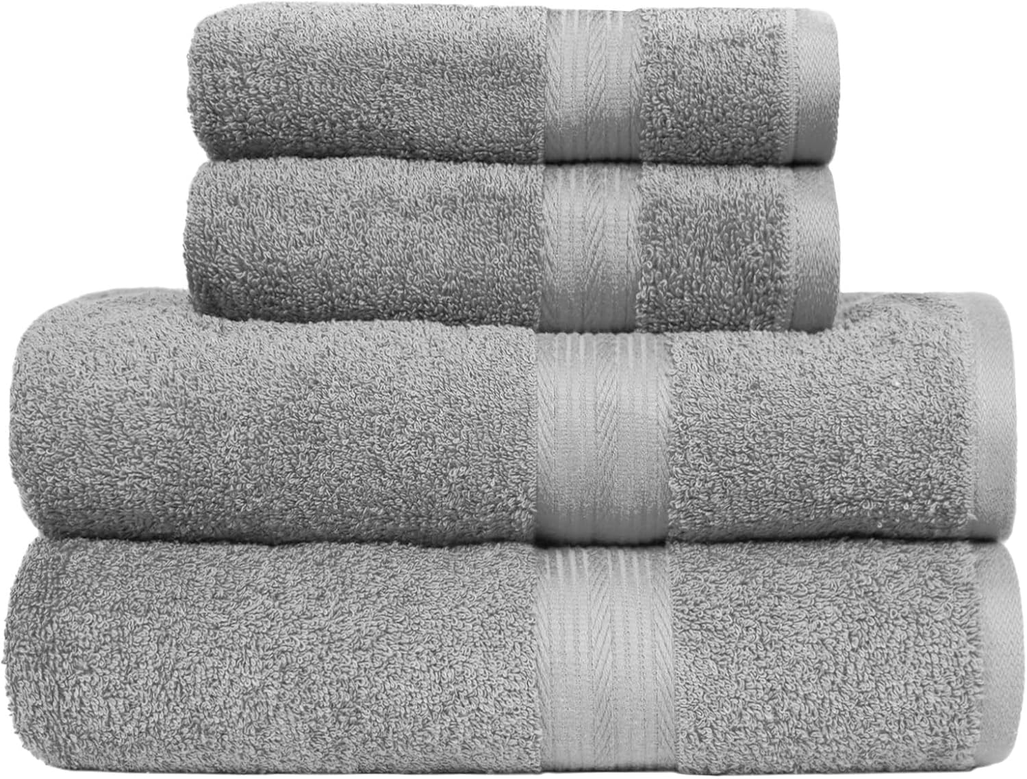 Thumbnail 5 de Amazon Basics 4 Piece Fade Resistant Towel Set, 4 pcs